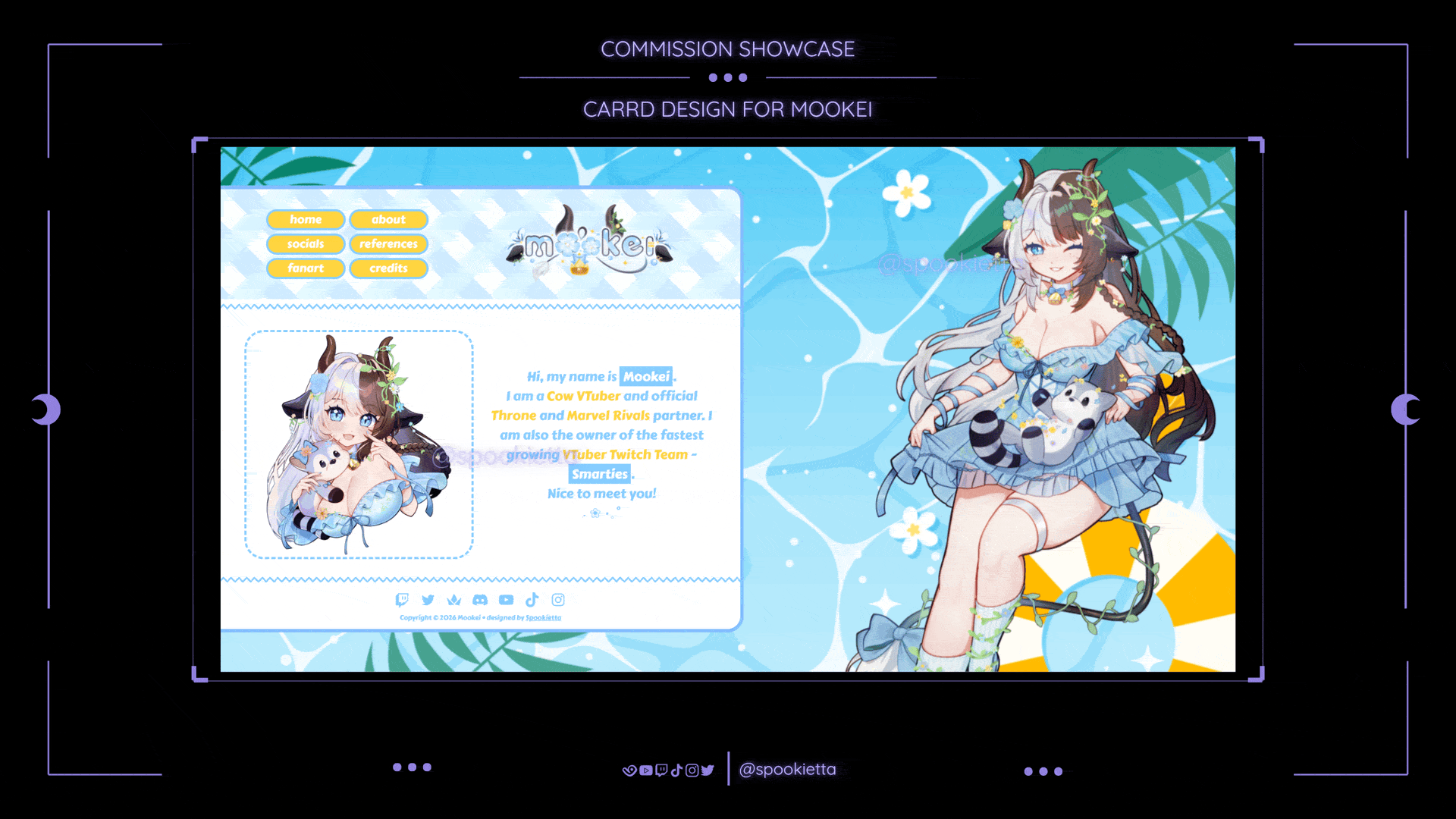 carrd design for Mookei